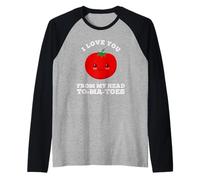 I Love You from My Head Tomatoes Figurine de Jardin Manche Raglan