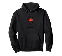 I Love You from My Head Tomatoes Funny Valentin's Sweat à Capuche, Unisexe pour Adultes, Noir, M