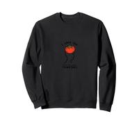 I Love You from My Head Tomatoes Funny Valentin's Sweatshirt, Unisexe pour Adultes, Noir, M