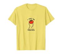 I Love You from My Head Tomatoes Funny Valentin's T-Shirt, Homme, Citron, M