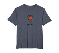 I Love You from My Head Tomatoes Funny Valentin's T-Shirt, Homme Grandes Tailles, Bleu Chiné, 6X Tall