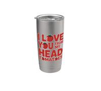 I Love You From My Head Tomatoes Gobelet isotherme en acier inoxydable double paroi