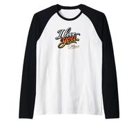 I Love You. Merci., Amour élégant Manche Raglan