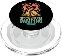 I Love You More Than Camping - Presque rétro PopSockets PopGrip pour MagSafe