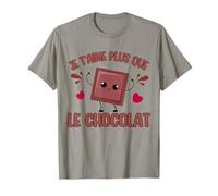 I Love You More Than Chocolate Chocolat Saint-Valentin T-Shirt