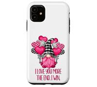 I Love You More The End I Win with Funny GNOME Valentine Coque pour iPhone 11