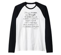 I Love You O Lord My Strength Psaume 18:1 Écriture Faith God Manche Raglan