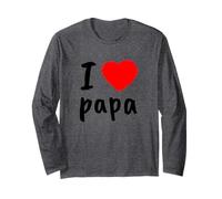 I Love You Papa T Shirt, Cool Happy Father's Day, Best Daddy Manche Longue
