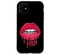 I Love You T-Shirt, Pink Lips, Women Printed Design Lips Coque pour iPhone 11