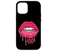 I Love You T-Shirt, Pink Lips, Women Printed Design Lips Coque pour iPhone 12/12 Pro