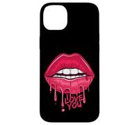 I Love You T-Shirt, Pink Lips, Women Printed Design Lips Coque pour iPhone 14 Plus