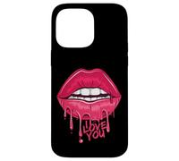 I Love You T-Shirt, Pink Lips, Women Printed Design Lips Coque pour iPhone 14 Pro Max