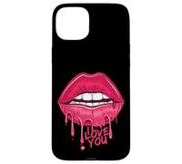 I Love You T-Shirt, Pink Lips, Women Printed Design Lips Coque pour iPhone 15 Plus