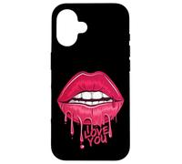 I Love You T-Shirt, Pink Lips, Women Printed Design Lips Coque pour iPhone 16