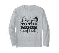 I Love You to The Moon and Back Weathered Police Manche Longue