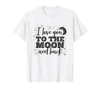 I Love You to The Moon and Back Weathered Police T-Shirt