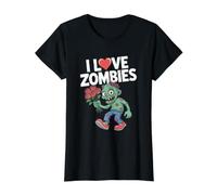 I Love Zombies Humour Romantique Insolite T-Shirt Graphique avec Valeur
