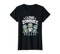 I Love Zombies Mignon Undead Fun Halloween T-Shirt Graphique avec Valeur