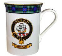 I LUV LTD Chine Tasse de café Duncan clan Gold Crest Rim Fabriqué en Ecosse