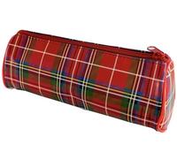 I LUV LTD Trousse à crayons tartan rouge - Motif écossais Royal Stewart pour l'école et le bureau, pochette zippée pour enfants et adultes, souvenirs et cadeaux écossais