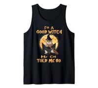 I’m a Good Witch My Cat Told Me So Golden British Hallowwen Débardeur