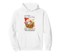 I’m Fine This is Fine Snowman Just Having A Meltdown Sweat à Capuche