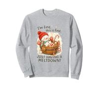 I’m Fine This is Fine Snowman Just Having A Meltdown Sweatshirt