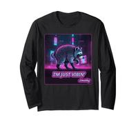 I’m Just Vibin’ Jimothy Viral Raccoon Tee Raccoon Seattle Manche Longue