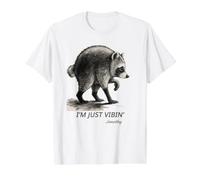 I’m Just Vibin’ Jimothy Viral Raccoon Tee Raccoon Seattle T-Shirt Graphique avec Valeur