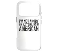 I’m Not Angry I’m Just Smiling in American for Men Women Coque pour iPhone 17 Pro