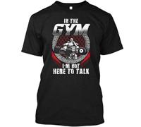 I-m-Not-Here-to-Talk-Short-Sleeve-Graphic-Tee-Cute-Popular-t-Shirt Black S