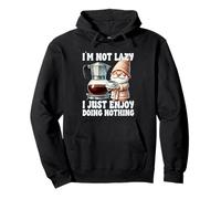 I`m Not Lazy I Just Enjoy Doing Nothing Funny Coffee Gnome Sweat à Capuche