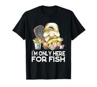 I`m Only Here for Fish Fisherman GNOME Who Loves Fishing T-Shirt