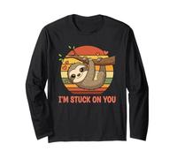 I’m Stuck on You Cute Sloth Love Manche Longue