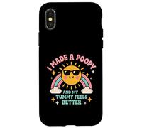 I Made a Poopy and My Tummy Feel Better Bâillon Humoristique pour Adulte Coque pour iPhone X/XS