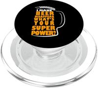I Make Beer Disappear What's Your Superpower Beer Lover PopSockets PopGrip pour MagSafe