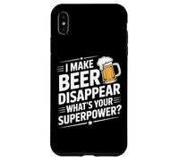 I Make Beer Disappear What's Your Superpower Bière Fun Homme Coque pour iPhone XS Max