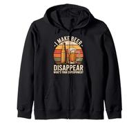 I Make Beer Disappear What's Your Superpower Bière Fun Homme Sweat à Capuche