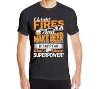 I Make Beer Disappear What's Your Superpower Men's Quick-Dry Moisture Wicking Athletic-Fit T-Shirt Outdoor Tee Manches Courtes(Small)