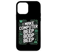 I Make Computer Beep Boop Beep Ingénieur réseau Coque pour iPhone 12 Mini