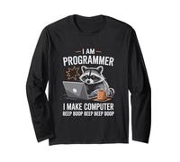 I Make Computer Beep Boop Funny Programmer Manche Longue