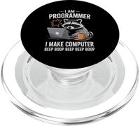I Make Computer Beep Boop Funny Programmer PopSockets PopGrip pour MagSafe