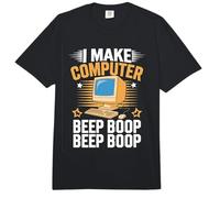 I Make Computer Beep Boop Funny Software Engineer Coding Comfort Colors Adult Heavyweight T-Shirt