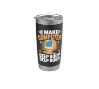 I Make Computer Beep Boop Funny Software Engineer Coding Gobelet isotherme en acier inoxydable double paroi