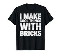 I Make Cool Things with Bricks Brickmaker Maçonnerie Brickwork T-Shirt Graphique avec Valeur
