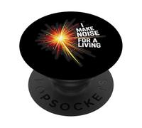 I Make Noise for A Living Musician DJ Sound Crew PopSockets PopGrip Adhésif