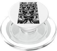 I Make Stuff Up Vintage Machine à écrire écrivain auteur singes PopSockets PopGrip pour MagSafe