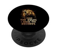 I Make The Rules I Break The Records PopSockets PopGrip Adhésif