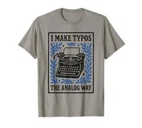 I Make Typos The Analog Way | Machine à écrire rétro T-Shirt