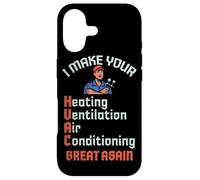 I Make Your HVAC Great Again (Blague de Technicien et d'installateur) Coque pour iPhone 17